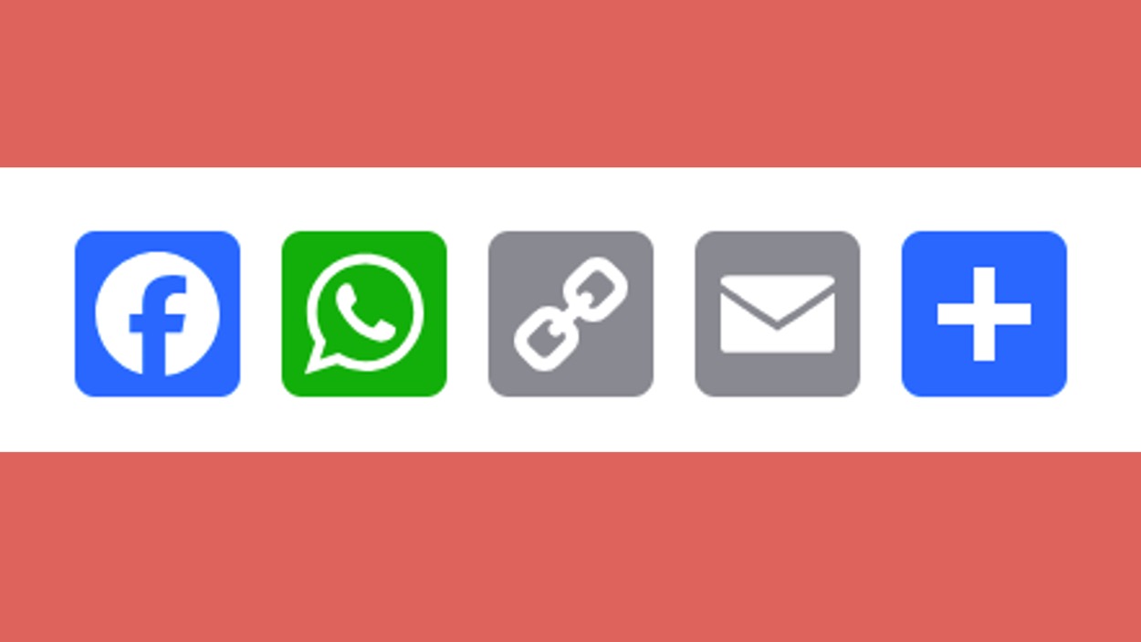 share buttons, featured image
